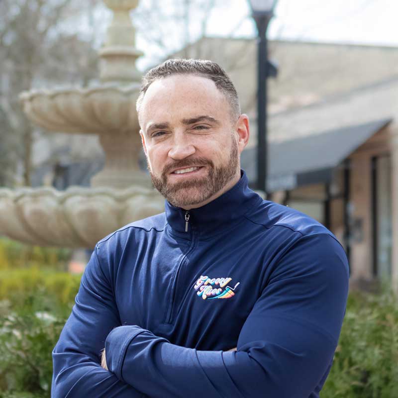 Photo of Matthew Rathgeb, the founder of Groovy Hues Painting